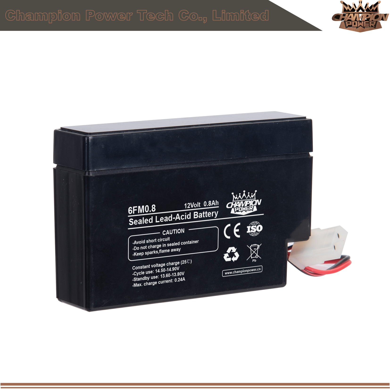 6FM0,8 12V0.8AH AGM Батарея