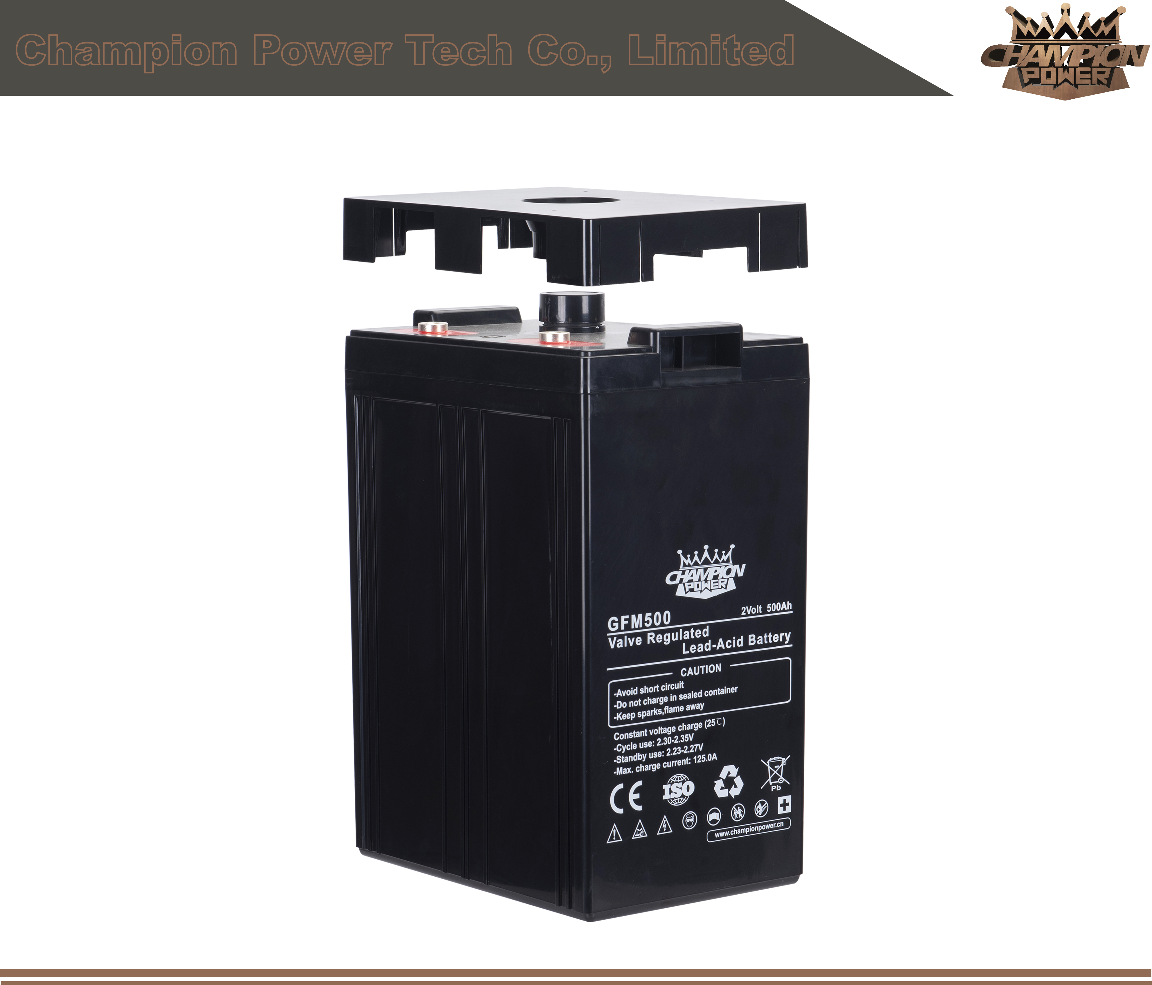 GFM500 2V500AH свинцовая кислотная батарея