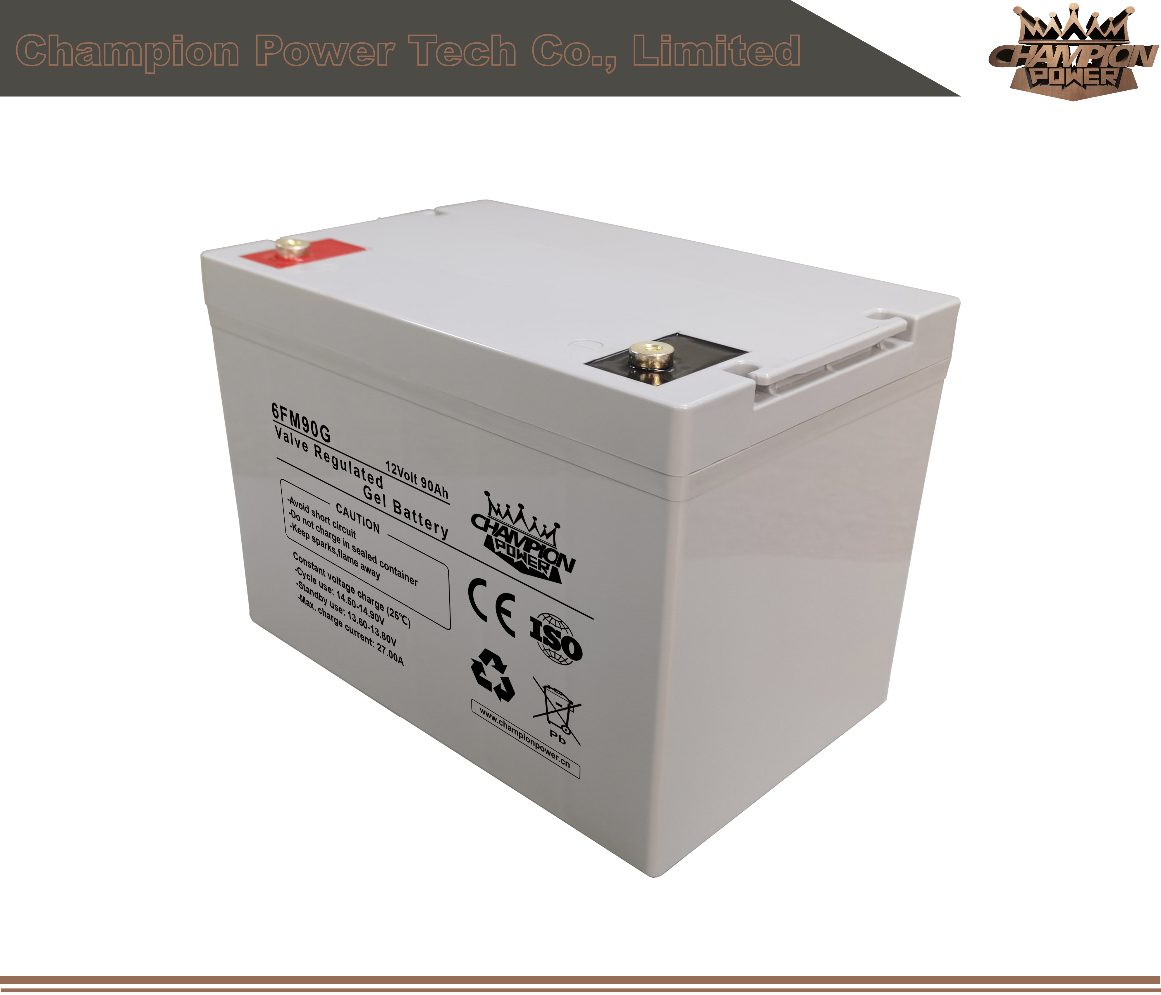 6FM90G 12V90AH гель батарея