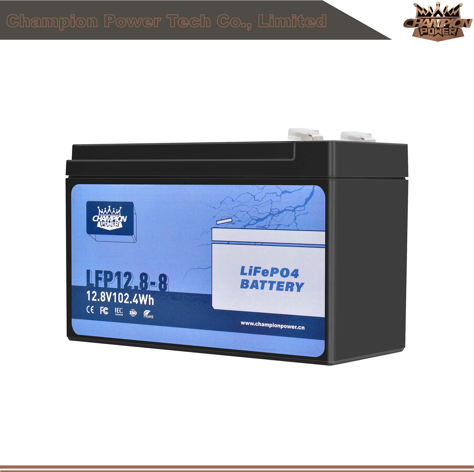 LFP12.8-8 12V8AH LIFEPO4 Батарея