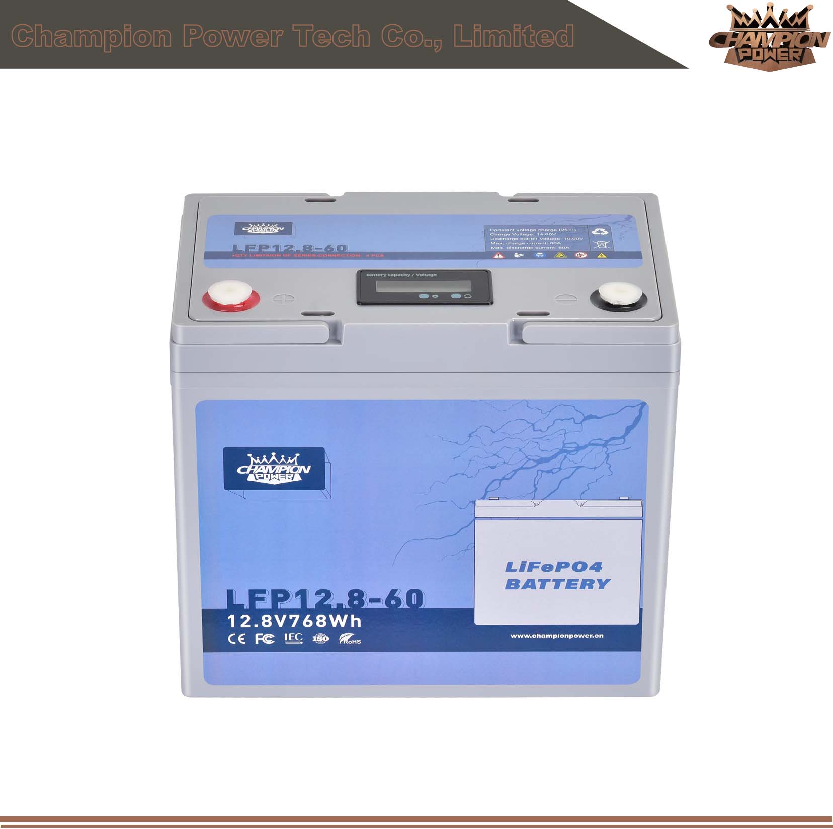 LFP12.8-60 12V60AH ATACTION LIFEPO4 Батарея