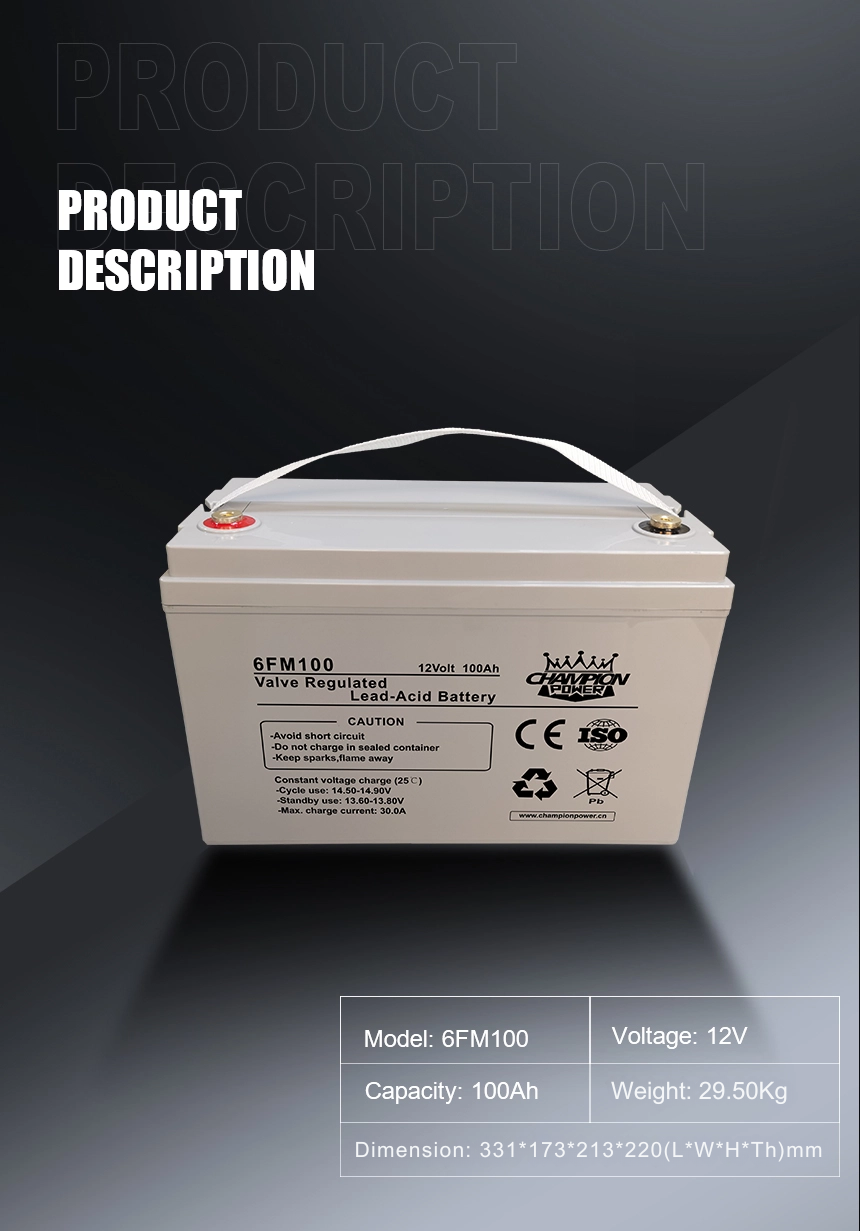 12V100AH AGM Батарея