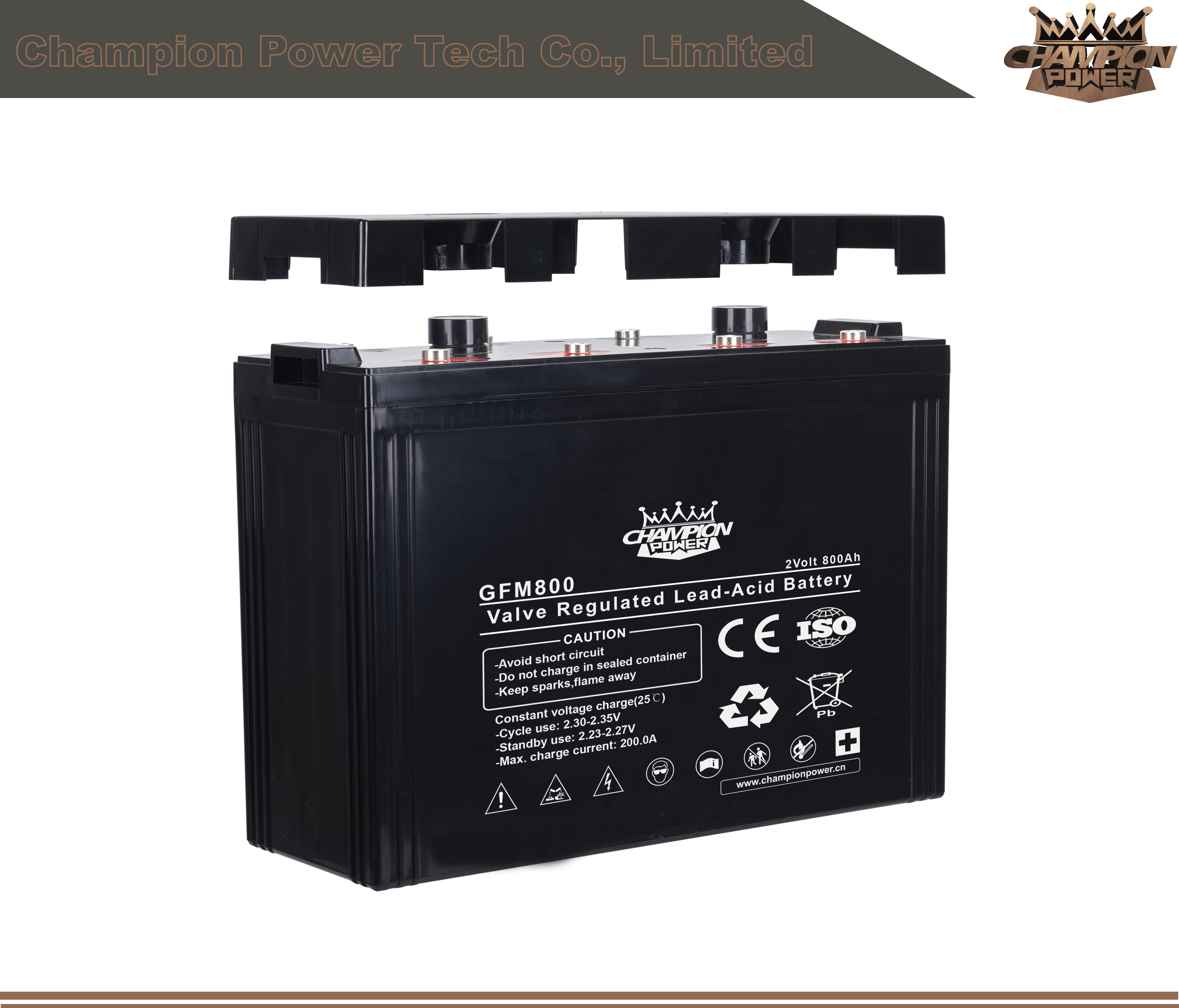 GFM800 2V800AH свинцовая кислотная батарея