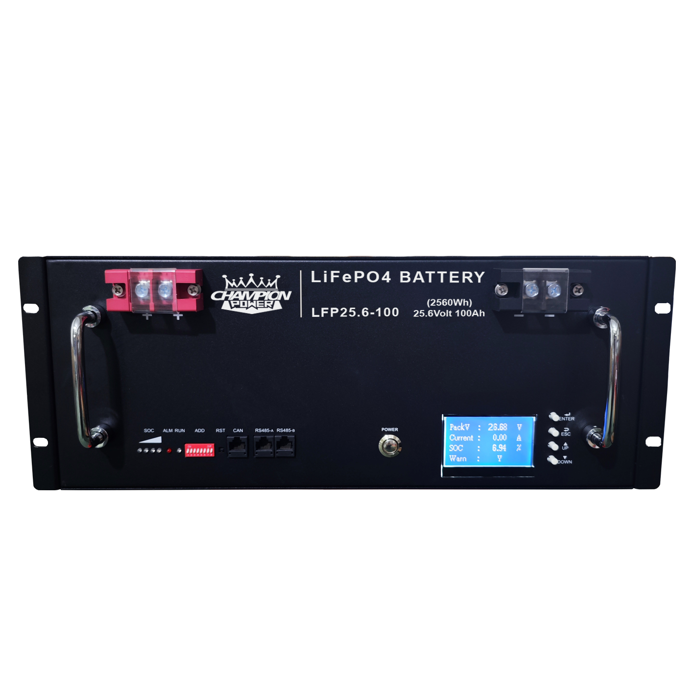 LFP25.6-100 25,6V100AH, установленная на стойку