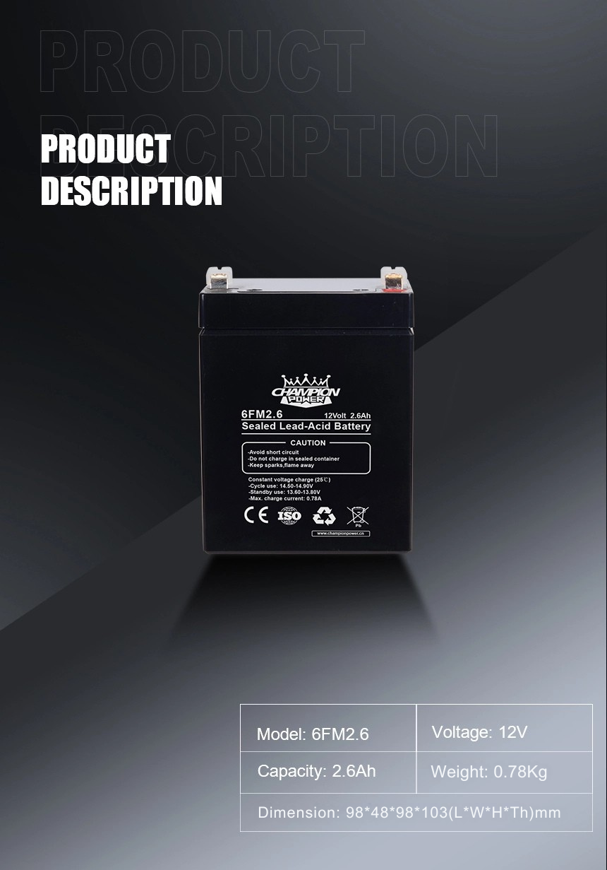 12V2,6AH AGM Батарея