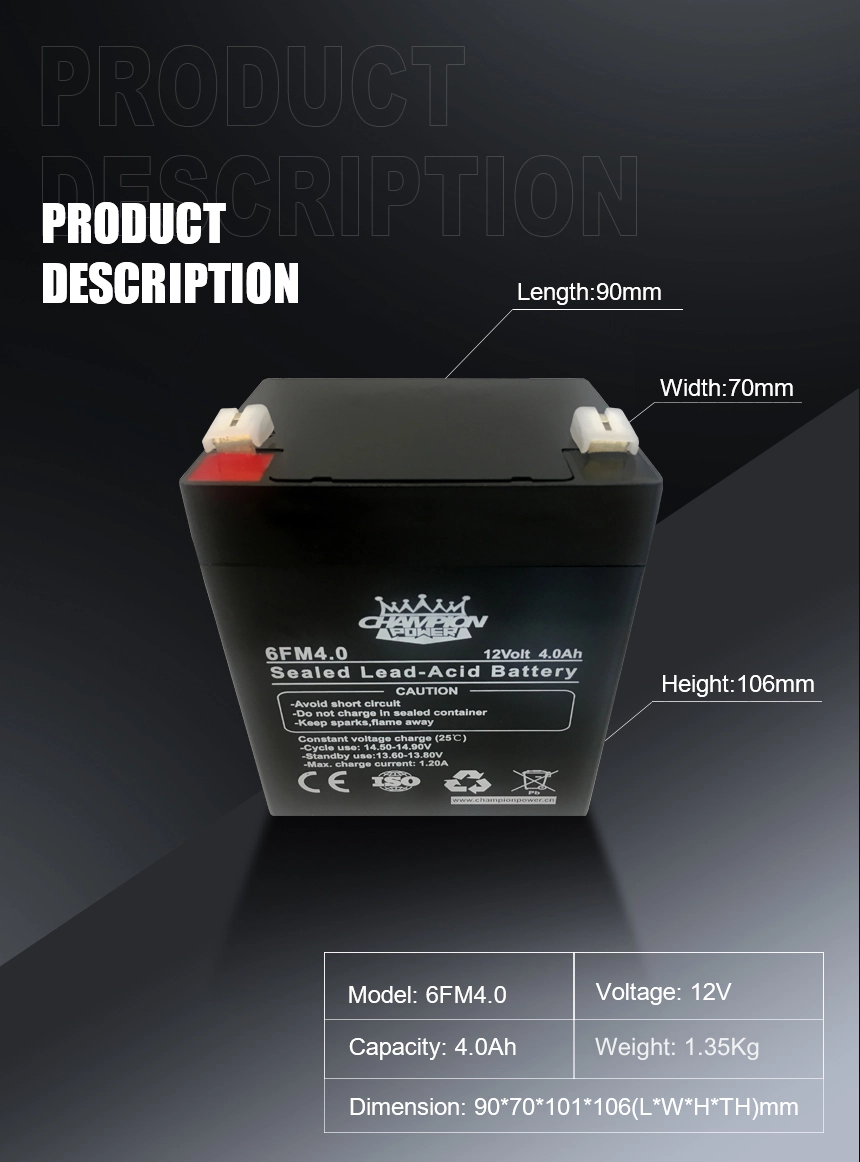 12V4.0AH AGM Батарея