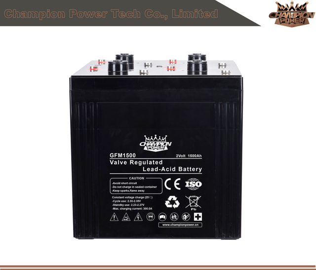 GFM1500 2V1500AH свинцовая кислотная батарея