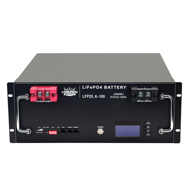 LFP25.6-100 25,6V100AH, установленная на стойку