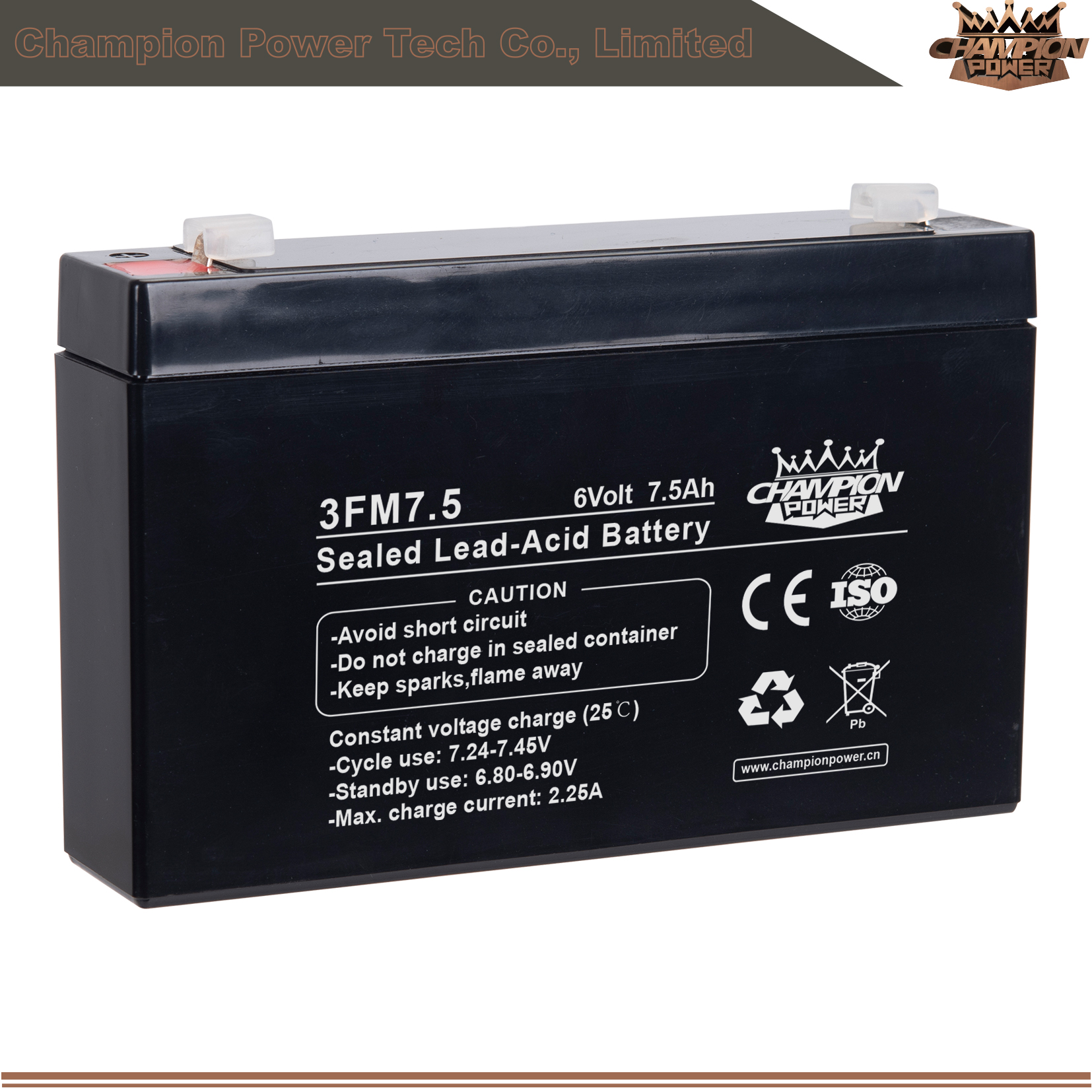 3FM7.5 6V7.5AH AGM Батарея