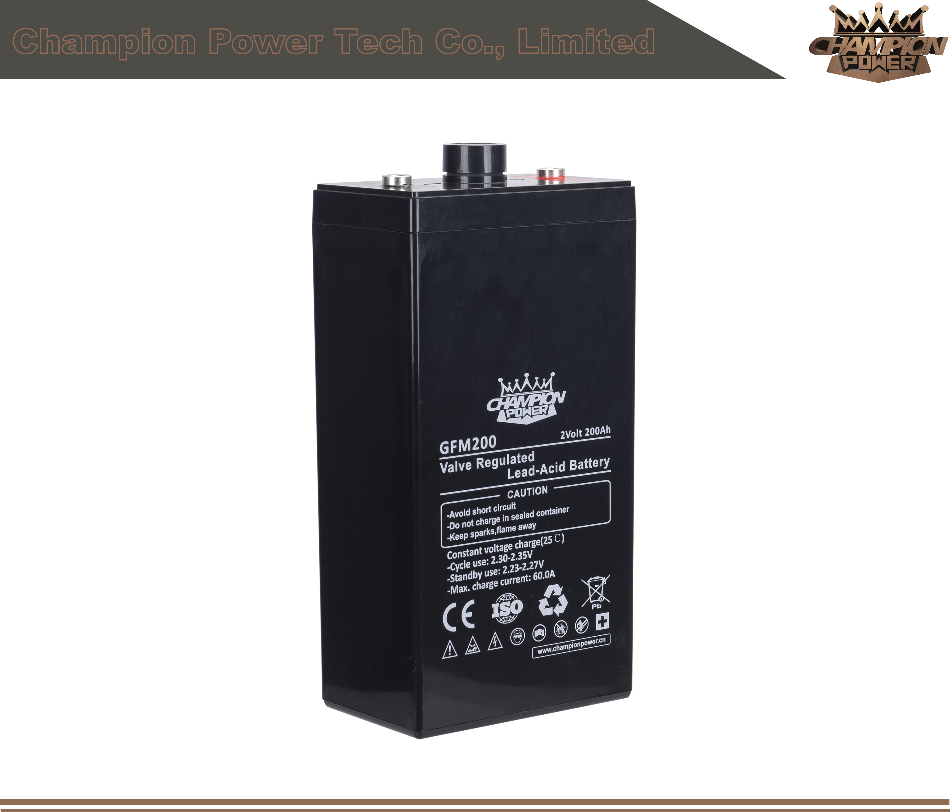 GFM200 2V200AH свинцовая кислотная батарея