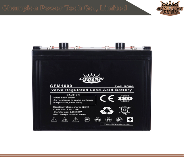 GFM1000 2V1000AH свинцовая кислотная батарея