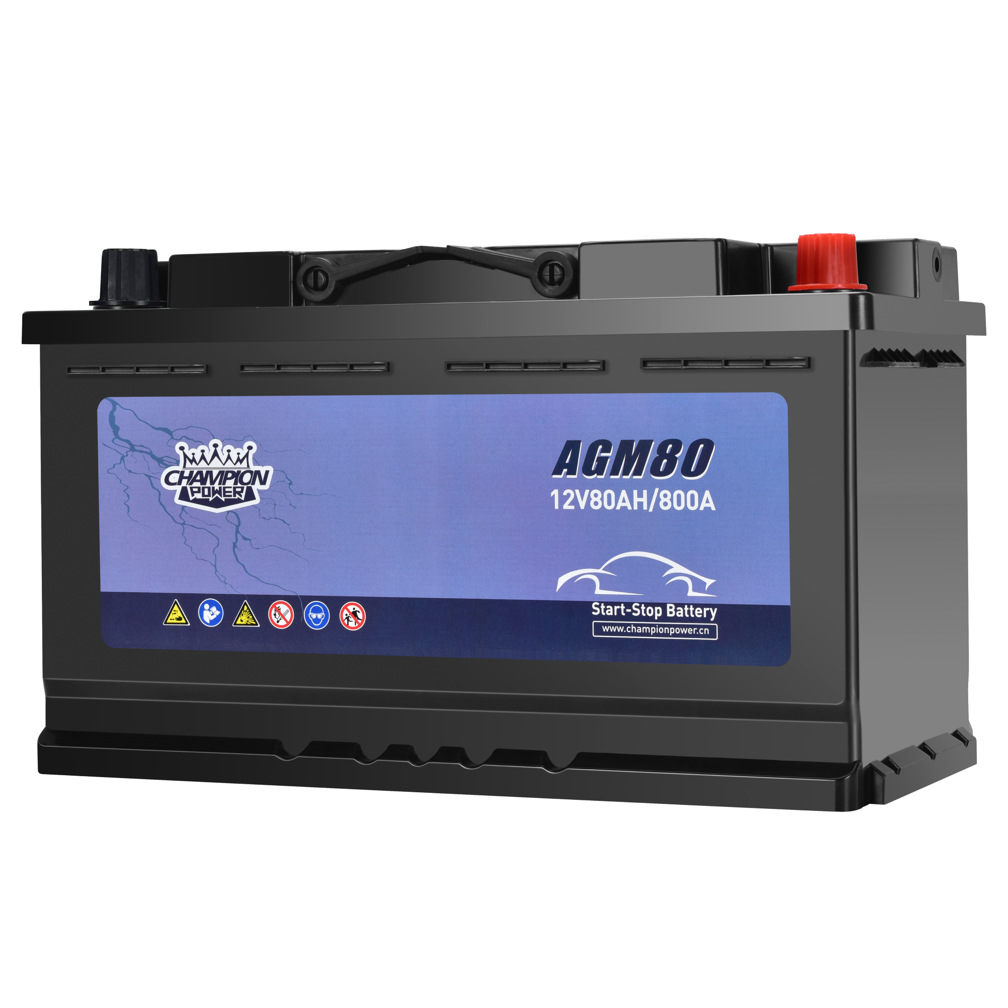 AGM80 12V80AH Батарея стартовой стоп