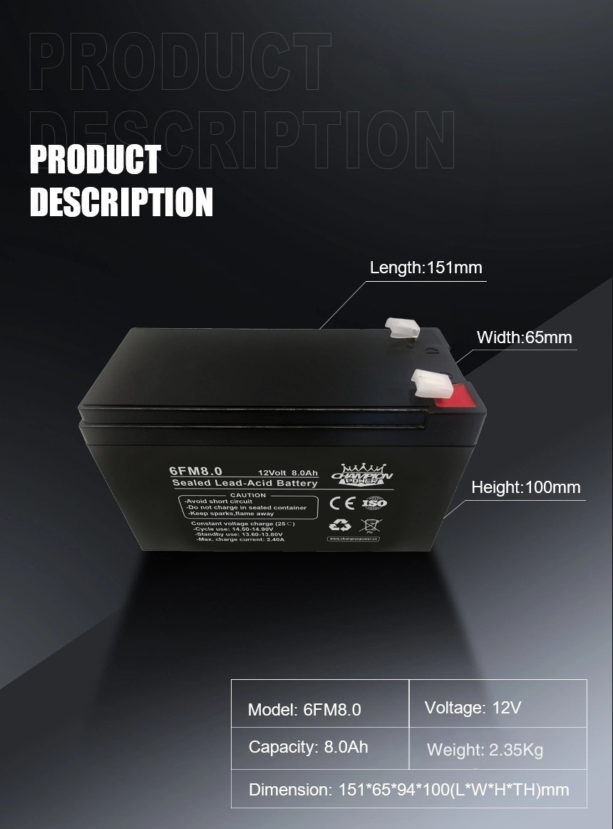 12V8AH AGM Батарея