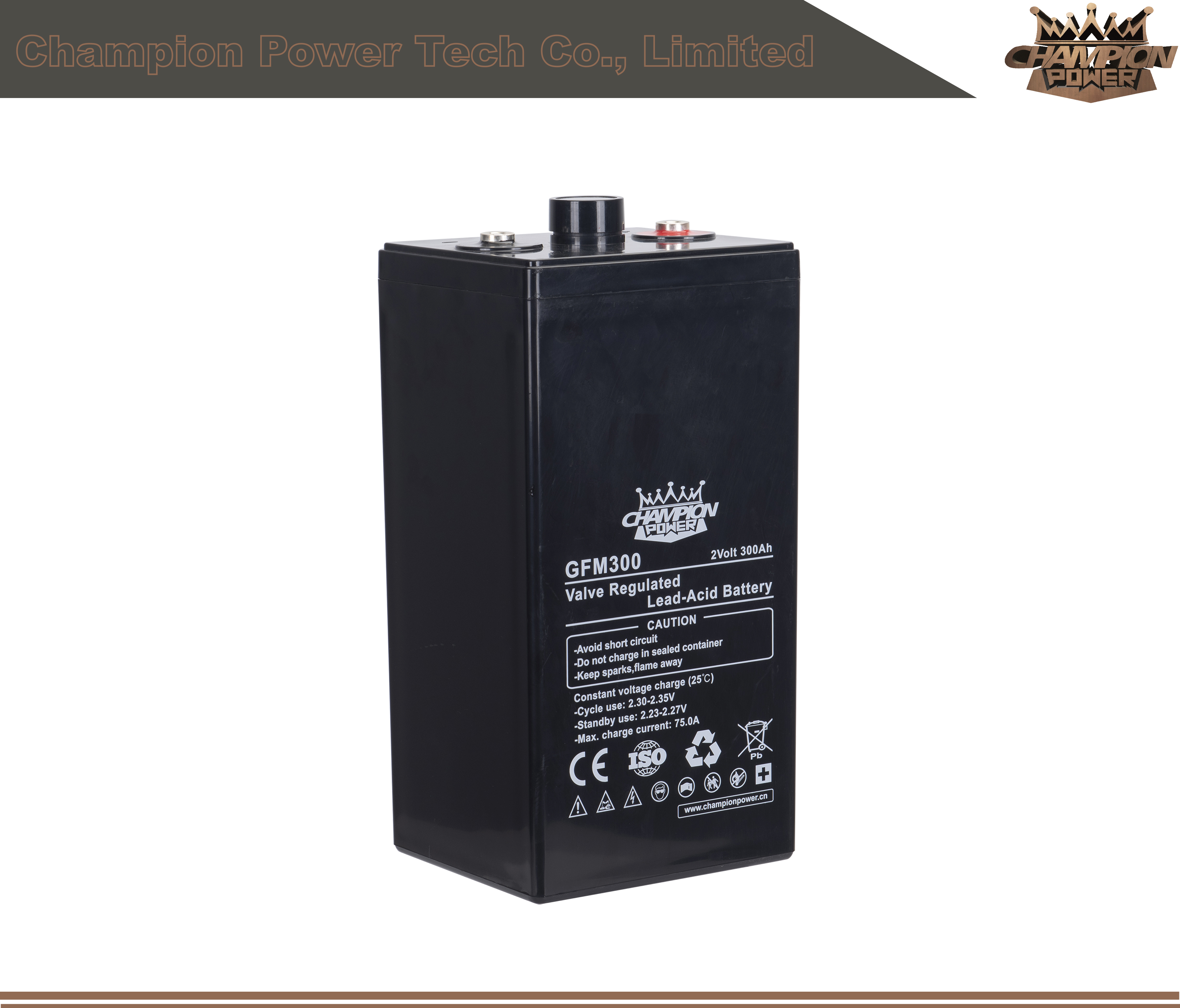 GFM300 2V300AH свинцовая кислотная батарея
