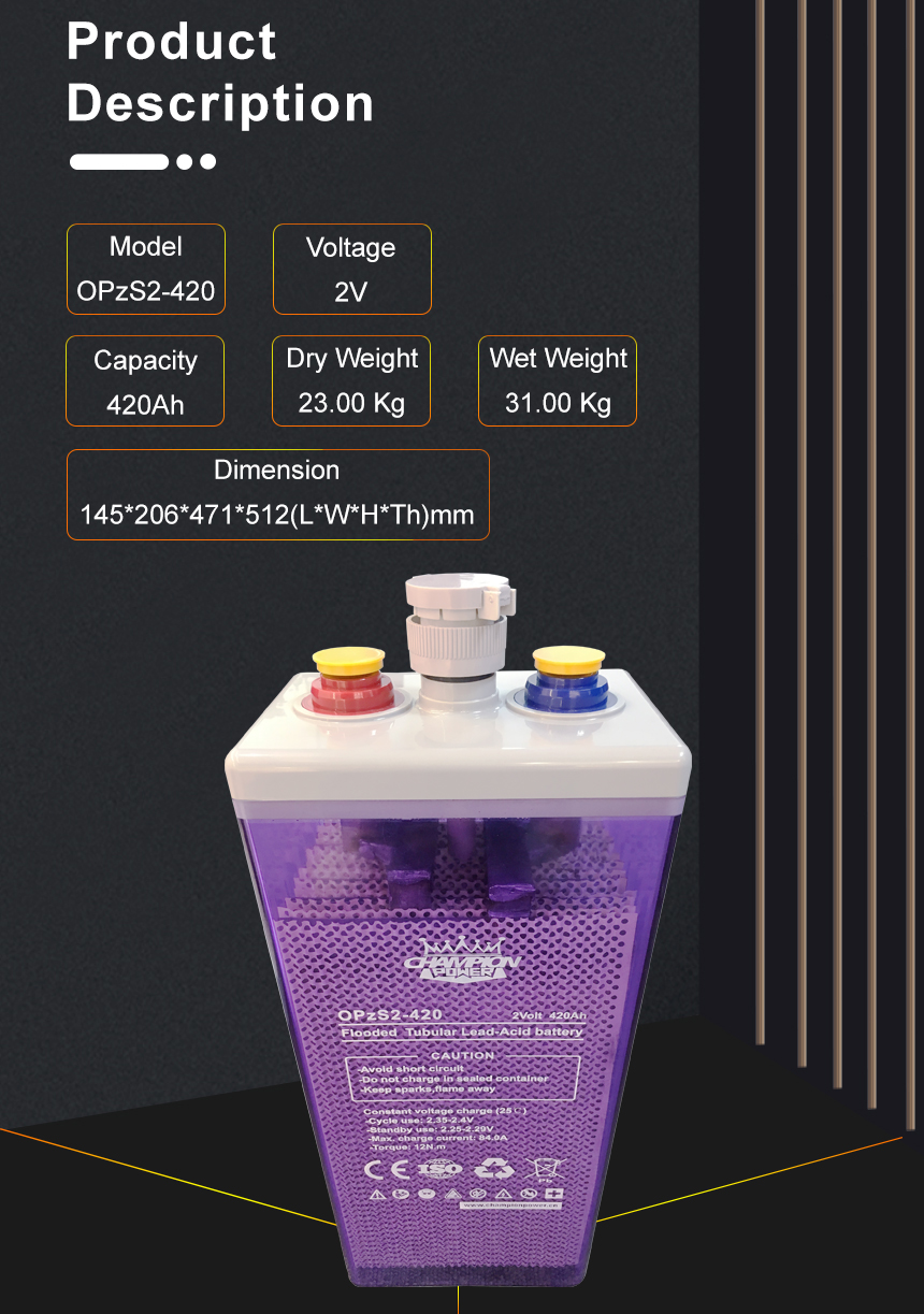 2V420AH OPZS BATHERY Описание продукта