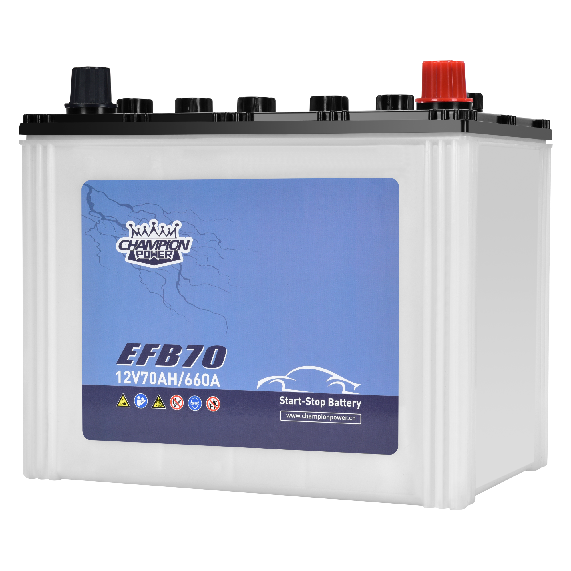 Efb70 12v70ah efb батарея (260*172*230)