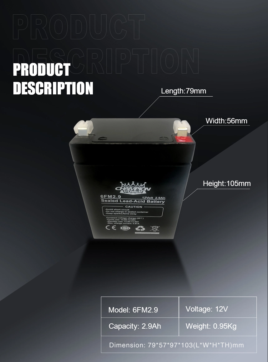 12V2,9AH AGM Батарея