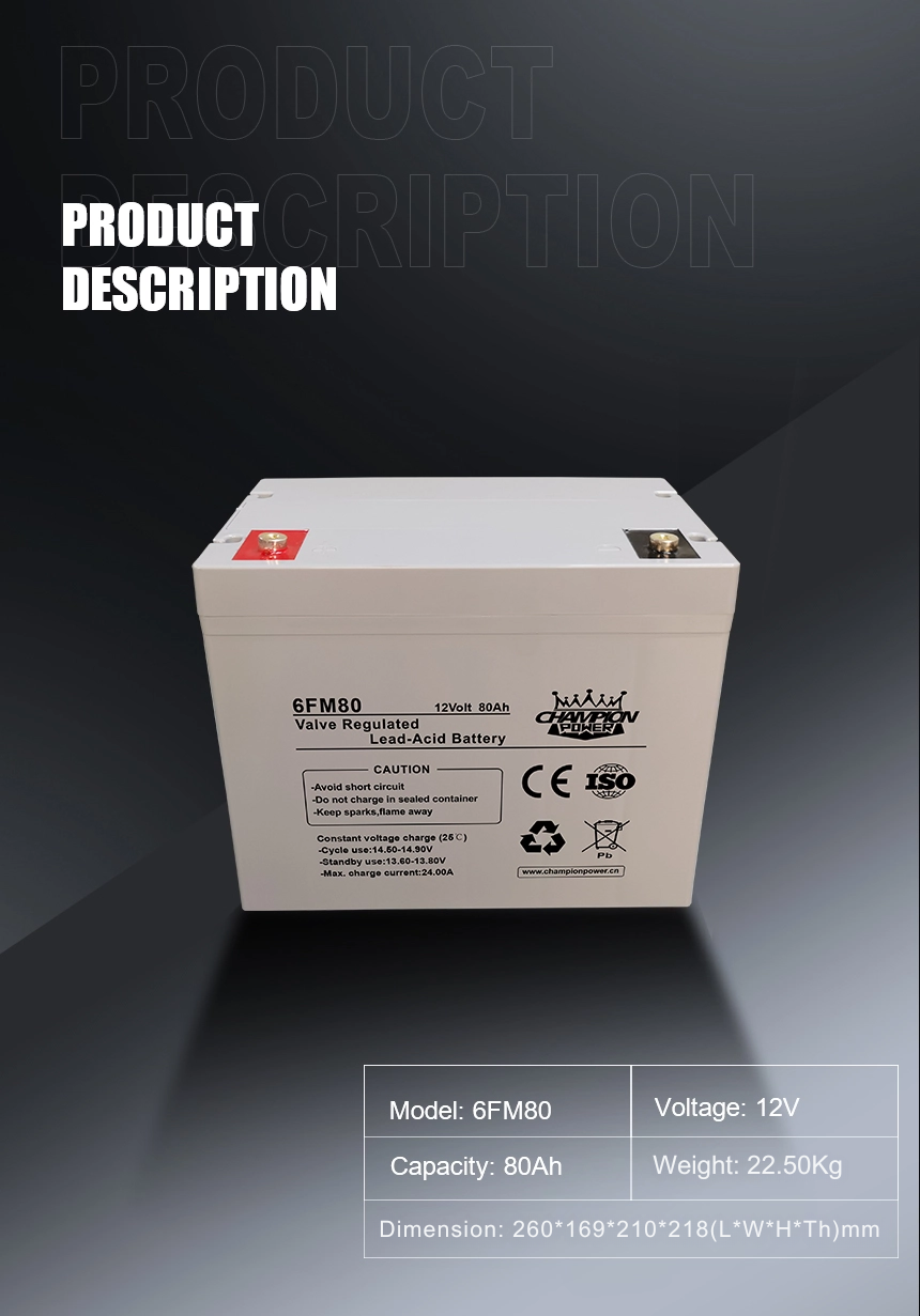 12V80AH AGM Батарея
