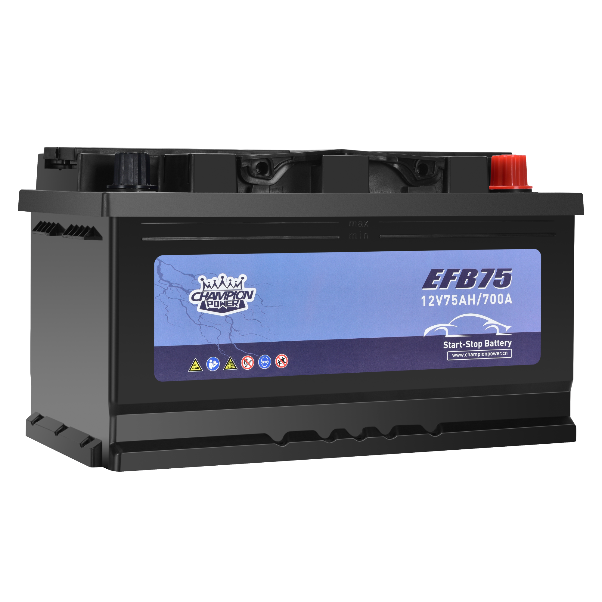 Efb75 12v75ah efb батарея