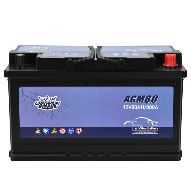 AGM80 12V80AH Батарея стартовой стоп