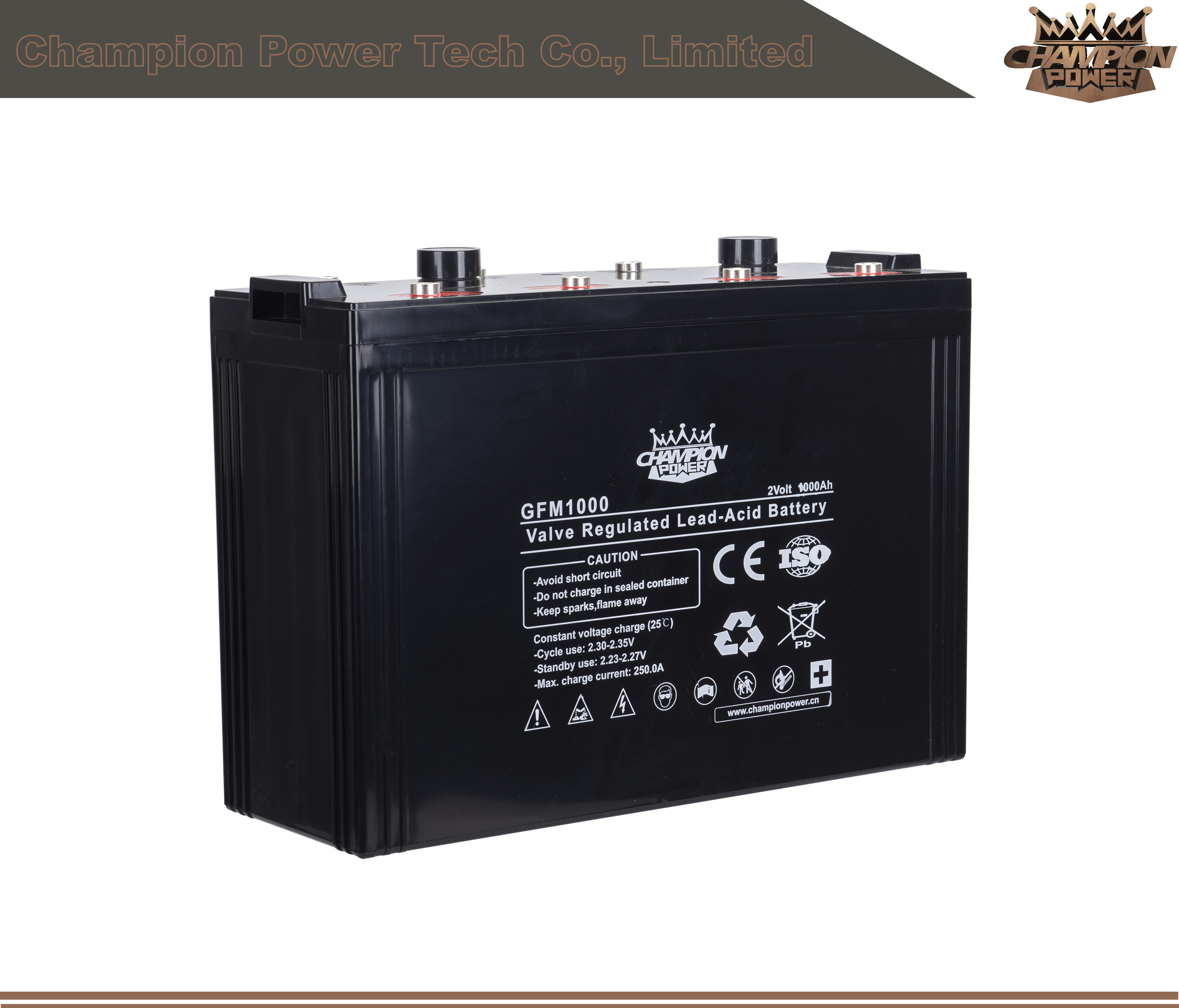 GFM1000 2V1000AH свинцовая кислотная батарея