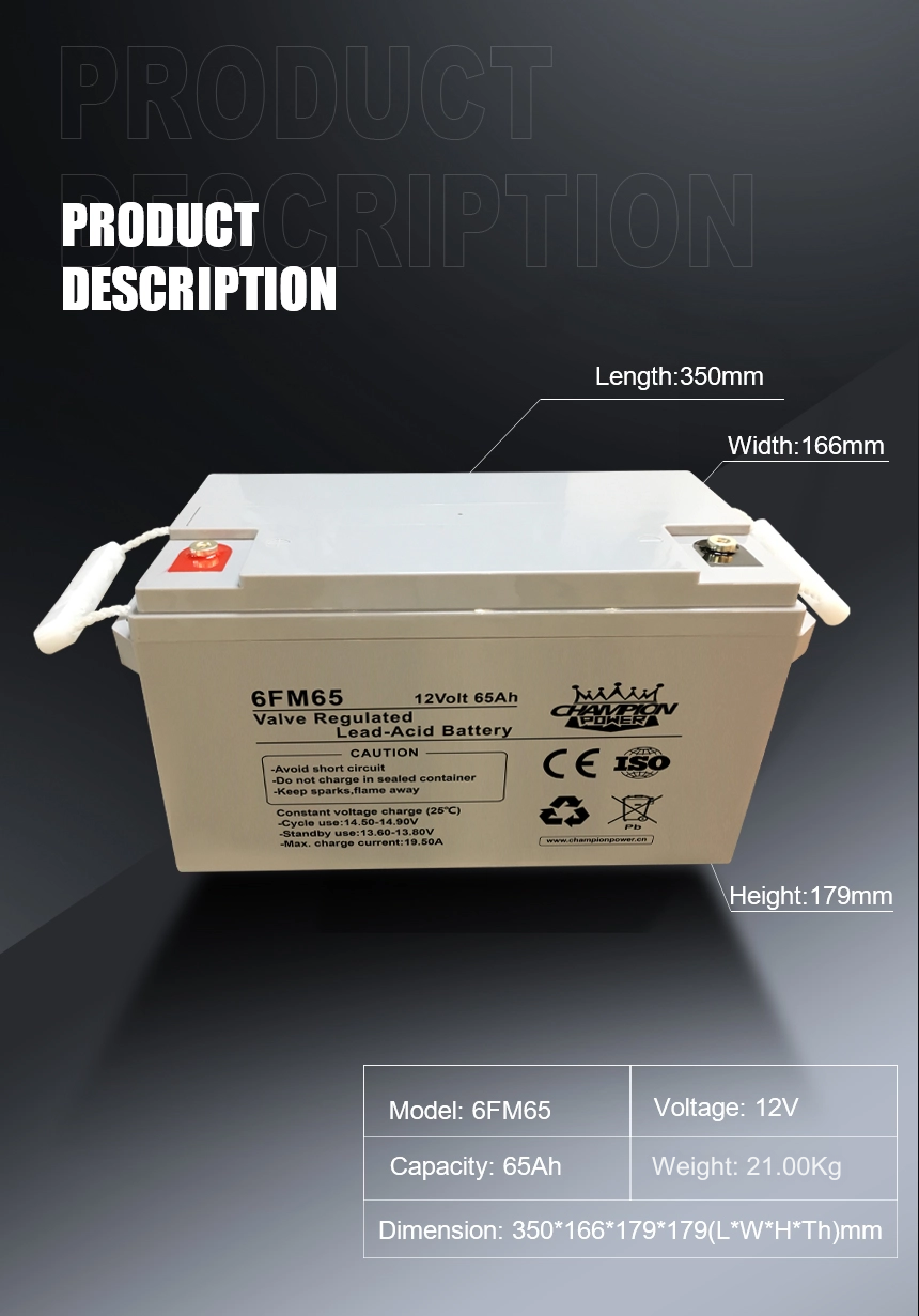 12V65AH AGM Батарея