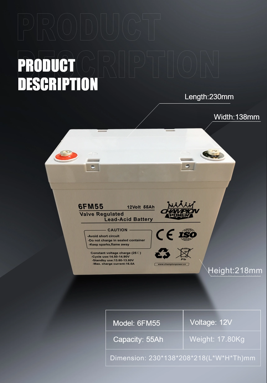 6FM5512V55AH AGM Батарея